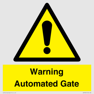 Warning Automated Gate